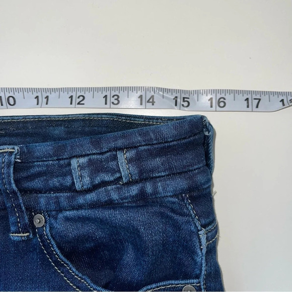 KanCan Dark Wash High Rise Stacked Waist Frayed Ankle Skinny Jeans 29 Women’s - Picture 8 of 13